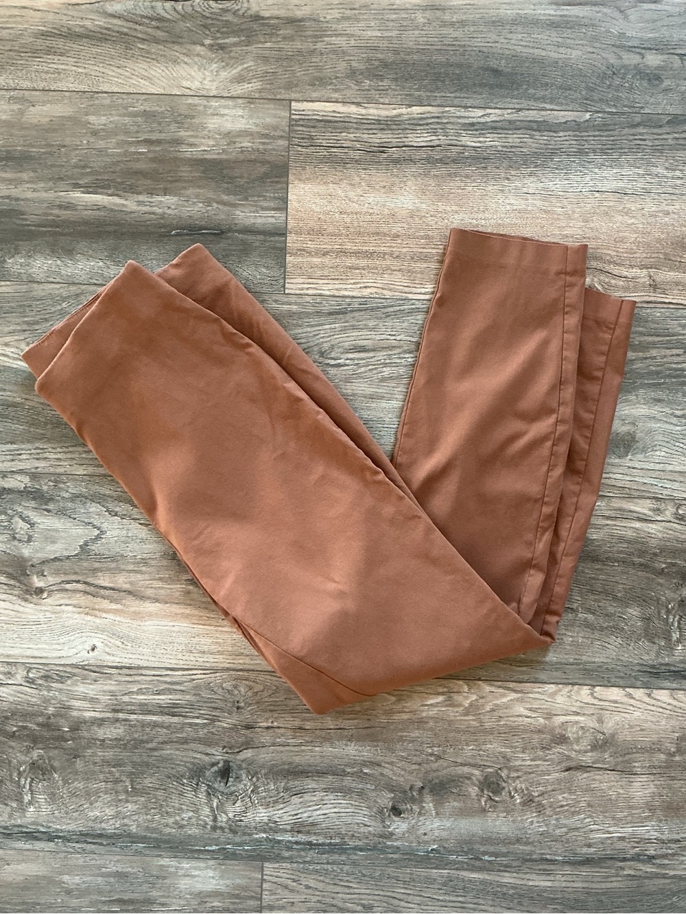 Women's Skinny High-Rise Work Pants Brown Neutral - Rust Office EU 42